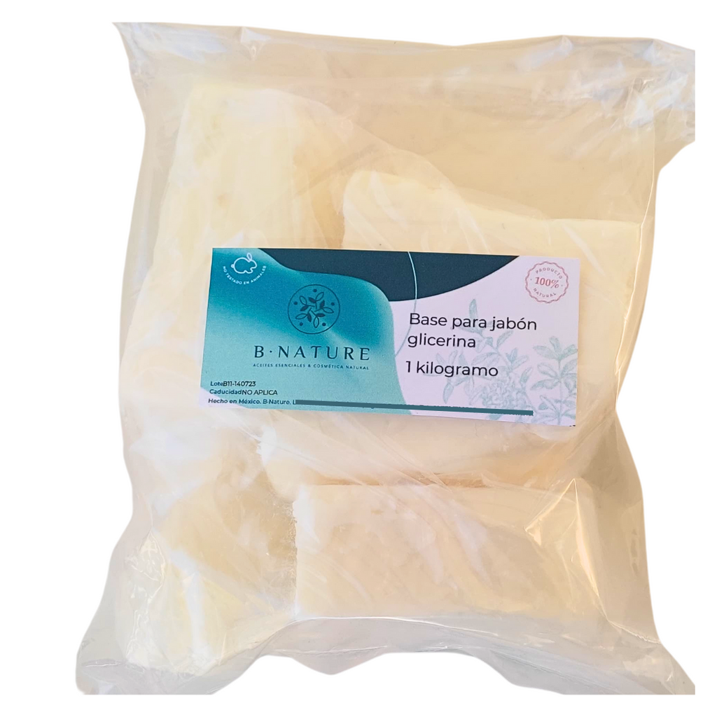 Base para jabón glicerina blanco 1 kilogramo orgánico